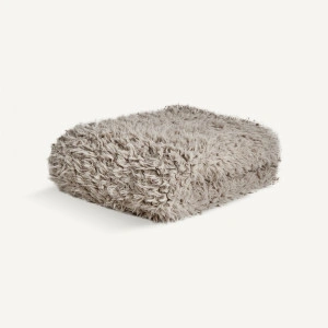 Pled gri, din bumbac, 170x142 cm, CANACE