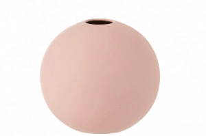 Vază mare din ceramică, roz pastel