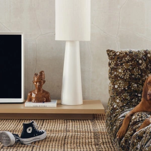 Bază pentru lampadar crem din ceramică, XL - 21,5x21,5x88,5cm - Img 4