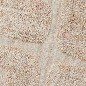 Covor dreptunghiular bej, din lana, 160x230 cm - Img 3