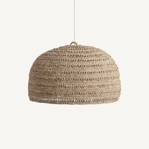 Lustra natur din fibra naturala, 67 x 67 x 42 cm, DEFFE