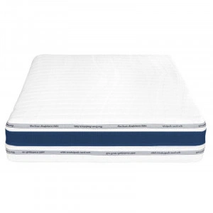 Saltea Bien Dormir Optimus Pocket, ortopedică, Argentum, aerisire bandă 3D, spumă poliuretanică, arcuri pocket spring