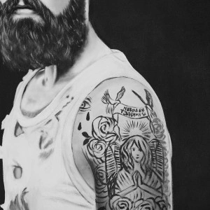 Tablou alb/negru, din canvas, 120x4x120 cm, JAN - Img 3
