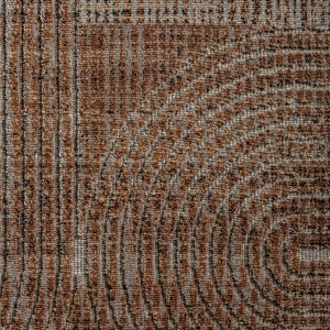 Covor dreptunghiular tonuri de maro, din viscoză, 340x240 cm, CHANIYA
