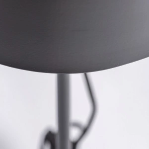 Lampadar negru/auriu din fier și alamă, 31x31x148 cm, VICAL - Img 3