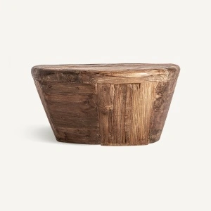 Masa de cafea natur, din lemn de tec, 70x60x34 cm, LESTANS