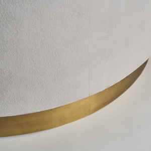 Măsuță de cafea neagră/albă/aurie, din marmură, fier și MDF, 90x90x46 cm, ZERBST - Img 5