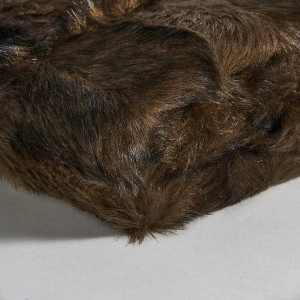 Pătură maro, din microfibră, 130x170 cm, BISON - Img 2