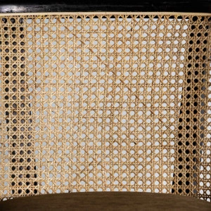 Scaun dining natur/negru, din ratan, catifea, lemn de arbore de cauciuc, 54x58x77 cm, VELBURG - Img 10