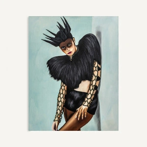 Tablou multicolor, din canvas, 140x4x180 cm, HATSU