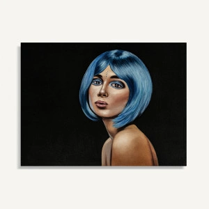 Tablou multicolor, din canvas, 90x4x120 cm, ELYNA