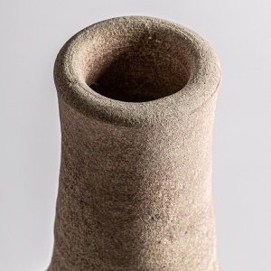 Vaza crem din lut, 19x19x50 cm, KANSARA