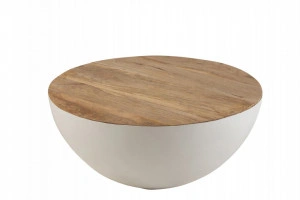 Masa rotunda mica din lemn de mango