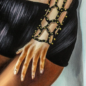 Tablou multicolor, din canvas, 140x4x180 cm, HATSU - Img 2