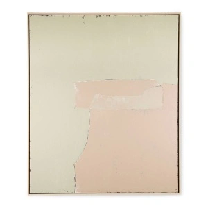 Tablou olive/nude, din panza si lemn, 100x120 cm, ABSTRACT PAINTING