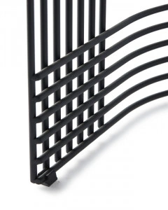 Taburet negru din metal, 39,8x41,8x44,4 cm, DROP END