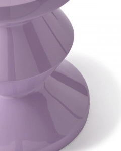 Taburet rotund, lila, din poliester, 35,5x35,5x46 cm, ZIG ZAG