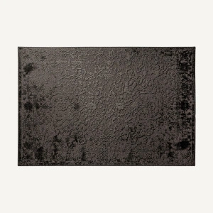 Covor negru din viscoză, 200x290 cm, WERA
