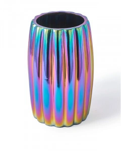 Ghiveci pentru plante multicolor din ceramică, 32,5x32,5x45 cm, CURVY