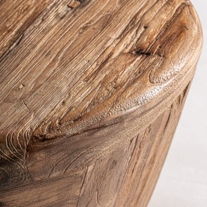 Masa de cafea natur, din lemn de tec, 70x60x34 cm, LESTANS