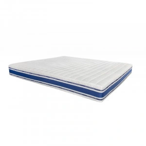 Saltea Bien Dormir Optimus, ortopedică, Argentum, aerisire bandă 3D, spumă poliuretanică, arcuri Bonnel Premium