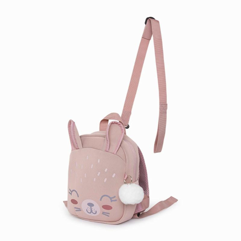 Ghiozdan de gradinita iepuras roz Little Forest Tuc Tuc