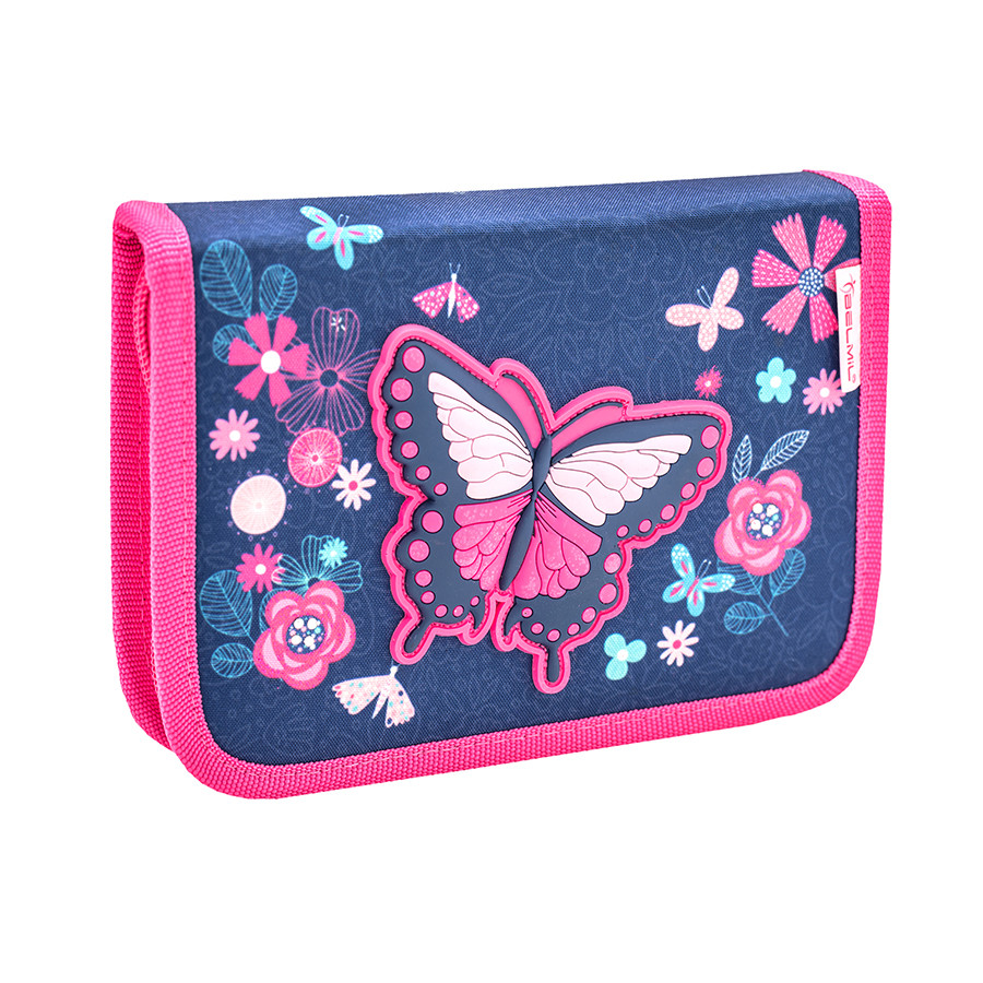 Ghiozdan scoala echipat Belmil Classy - Fluturas albastru