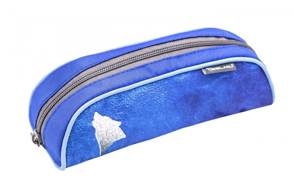 Ghiozdan scoala echipat Belmil Compact - Lupul albastru