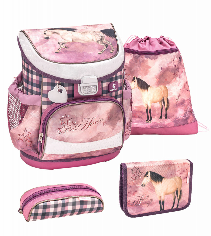 Ghiozdan scoala echipat Belmil Mini Fit - Calul campion