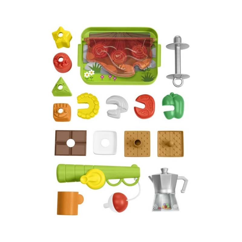 Premergator cu centru de activitati Fisher-Price 3 in 1 On the Go Camper