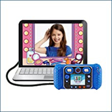 Camera digitala pentru copii VTech KidiZoom Duo DX cu MP3 Player, Albastru