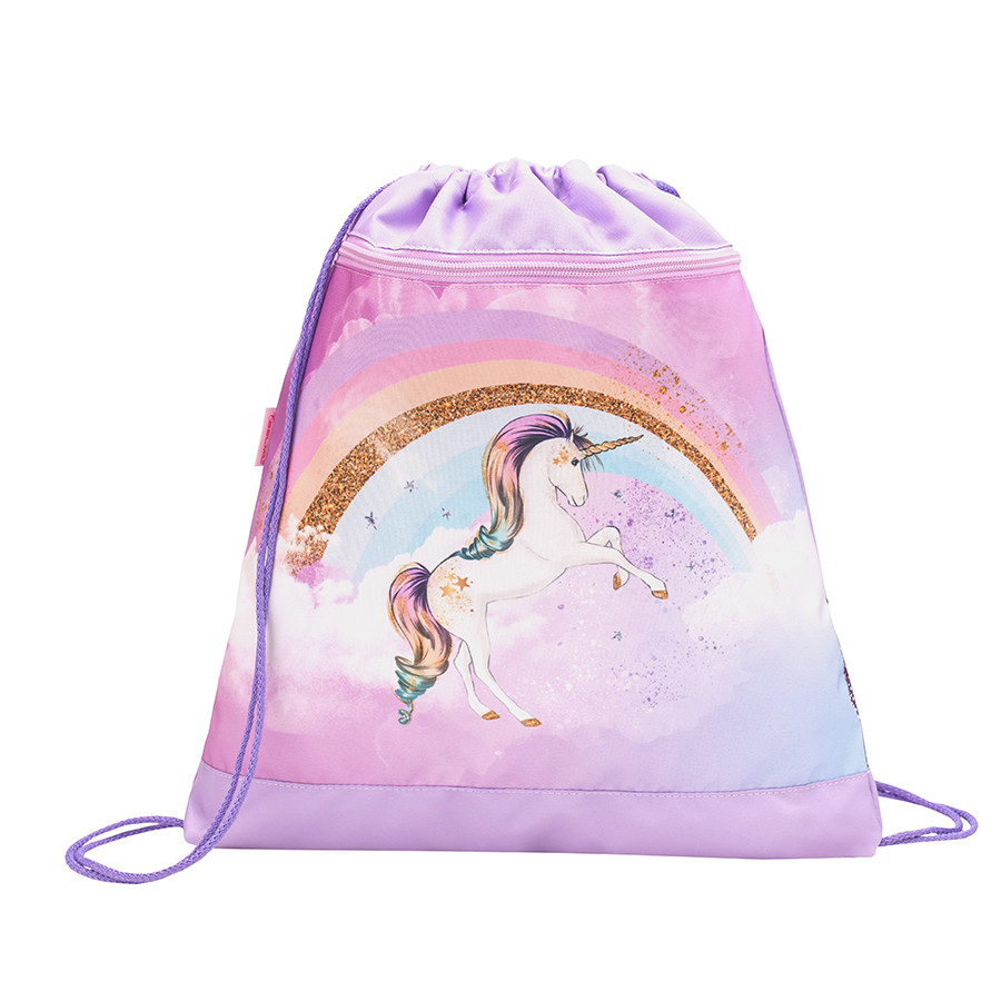 Ghiozdan scoala echipat Belmil Customize me - Unicorn Curcubeu