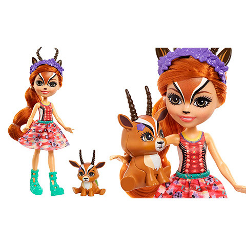 Set 4 papusi Enchantimals Sunny Savanna