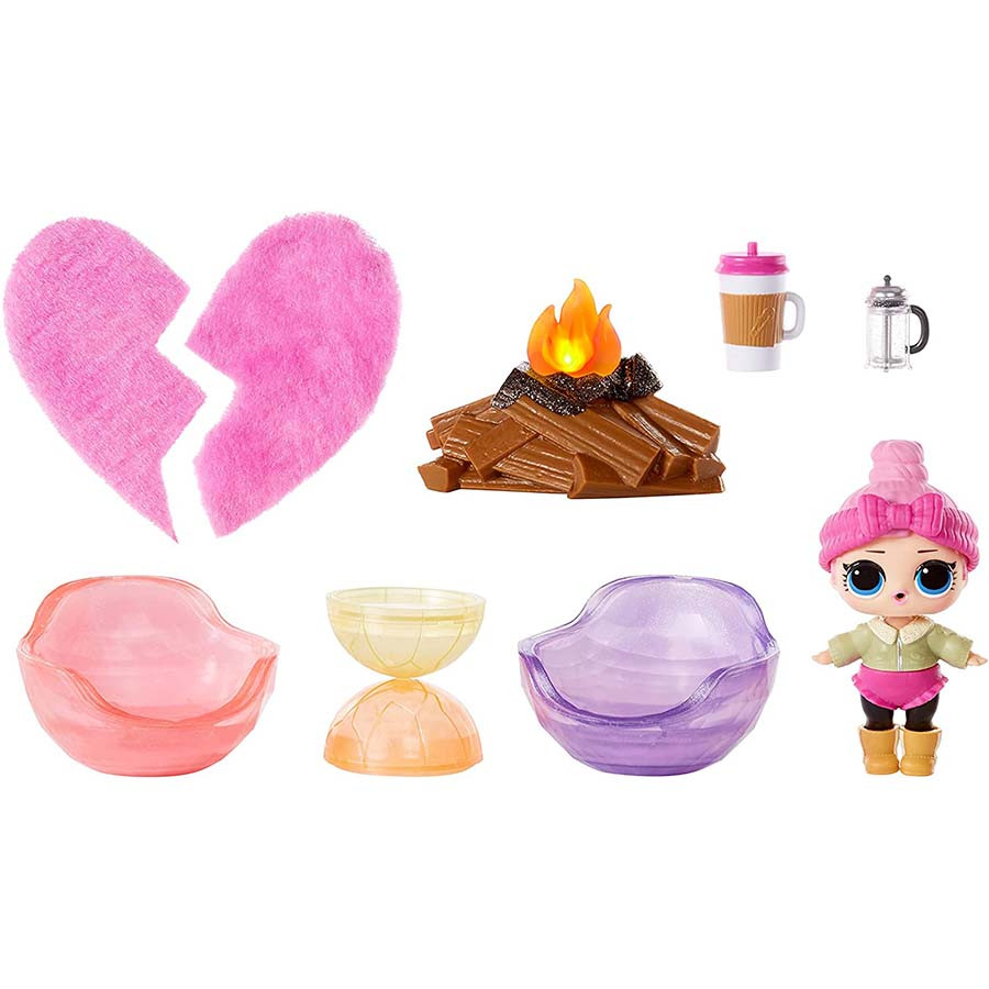 Set de joaca LOL Surprise Furniture Winter Chill cu papusa Cozy Babe