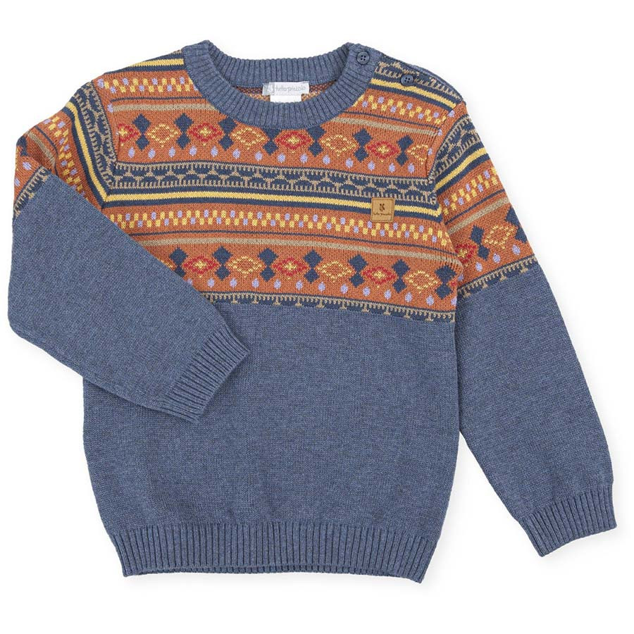 Pulover indigo Tutto Piccolo