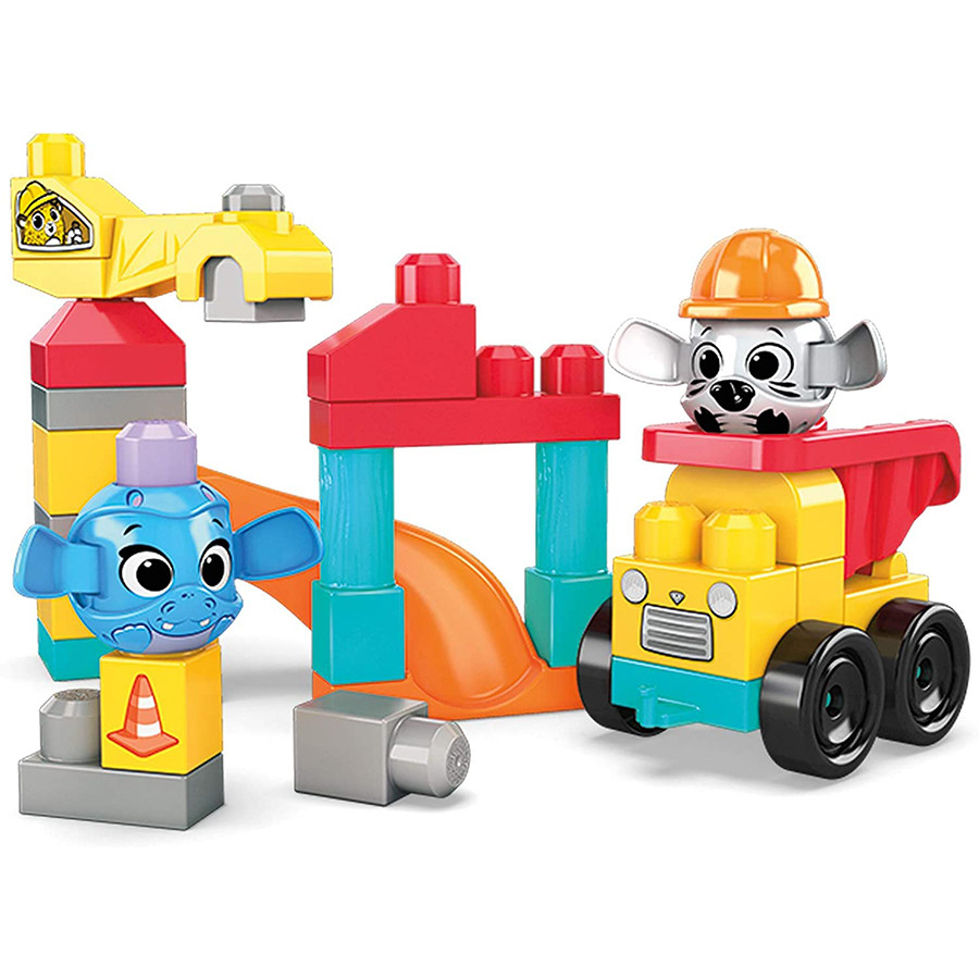 Set constructie Mega Bloks Fisher Price - Santierul