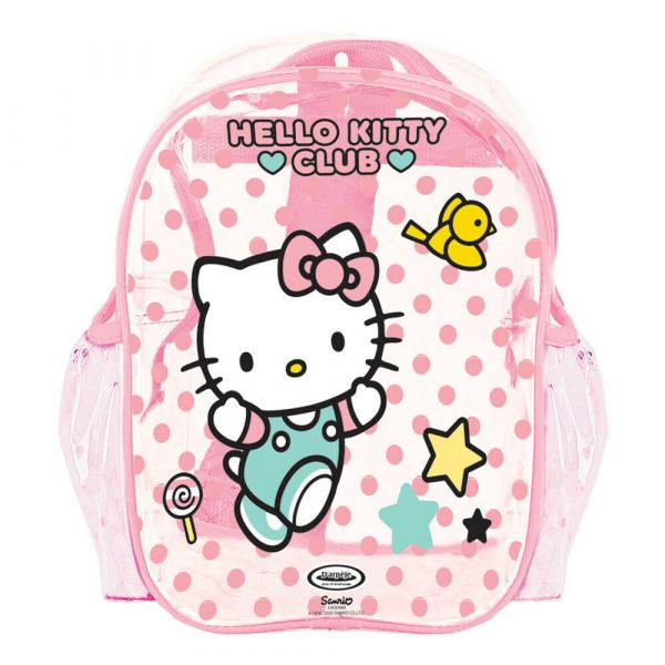 Echipament de protectie in rucsac, Casca, Cotiere si Genunchiere Hello Kitty