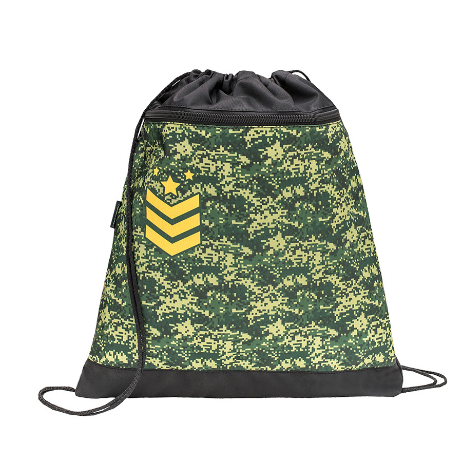 Ghiozdan scoala echipat Belmil Classy - Camuflaj verde