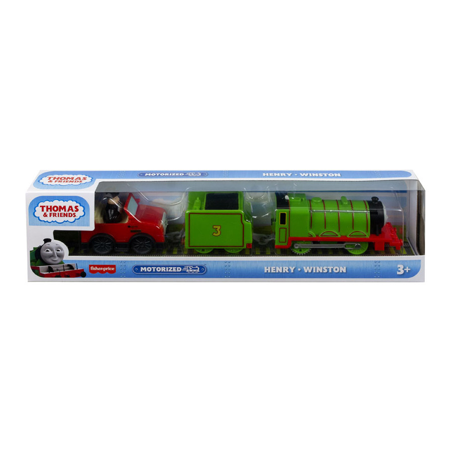 Locomotiva motorizata Henry si masinuta Winston Thomas & Friends