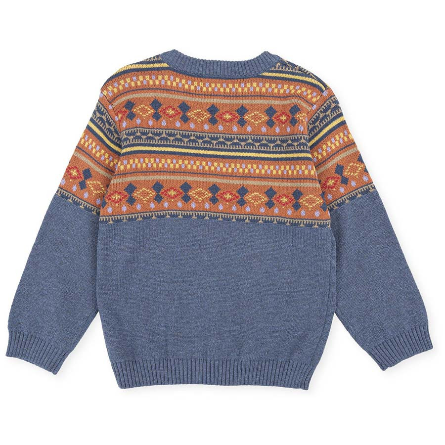 Pulover indigo Tutto Piccolo