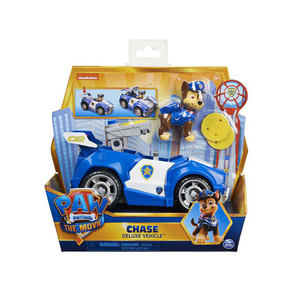 Set de joaca Chase si masina de politie deluxe Patrula Catelusilor - Filmul