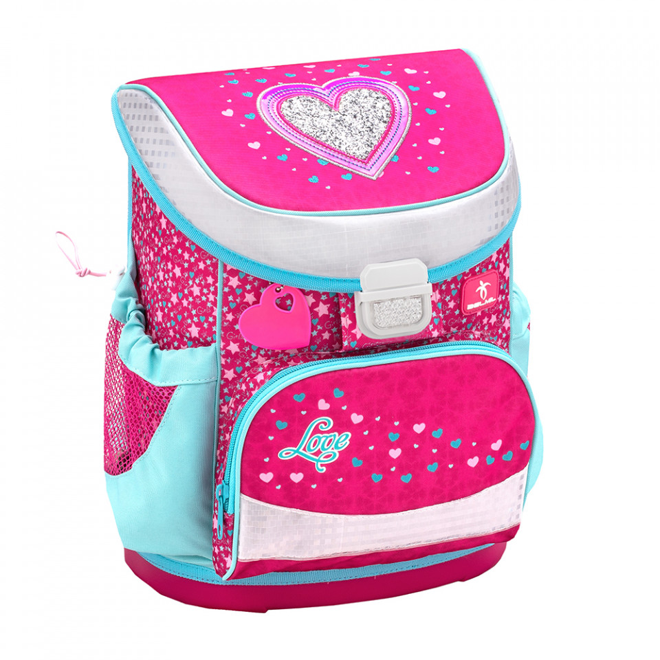 Ghiozdan scoala Belmil Mini Fit - Inimioare