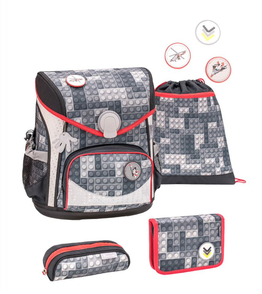 Ghiozdan scoala echipat Belmil Cool Bag - Constructii