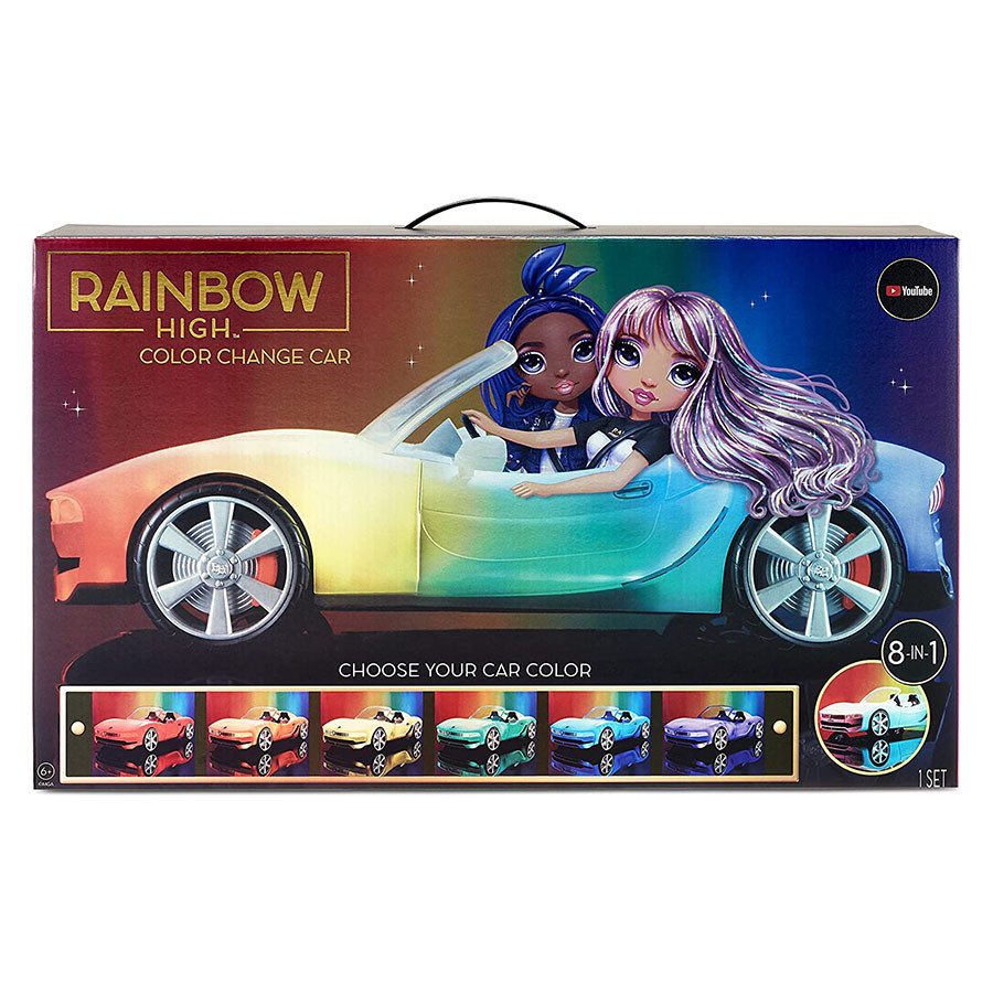 Masina Rainbow High care isi schimba culoarea 8 in 1