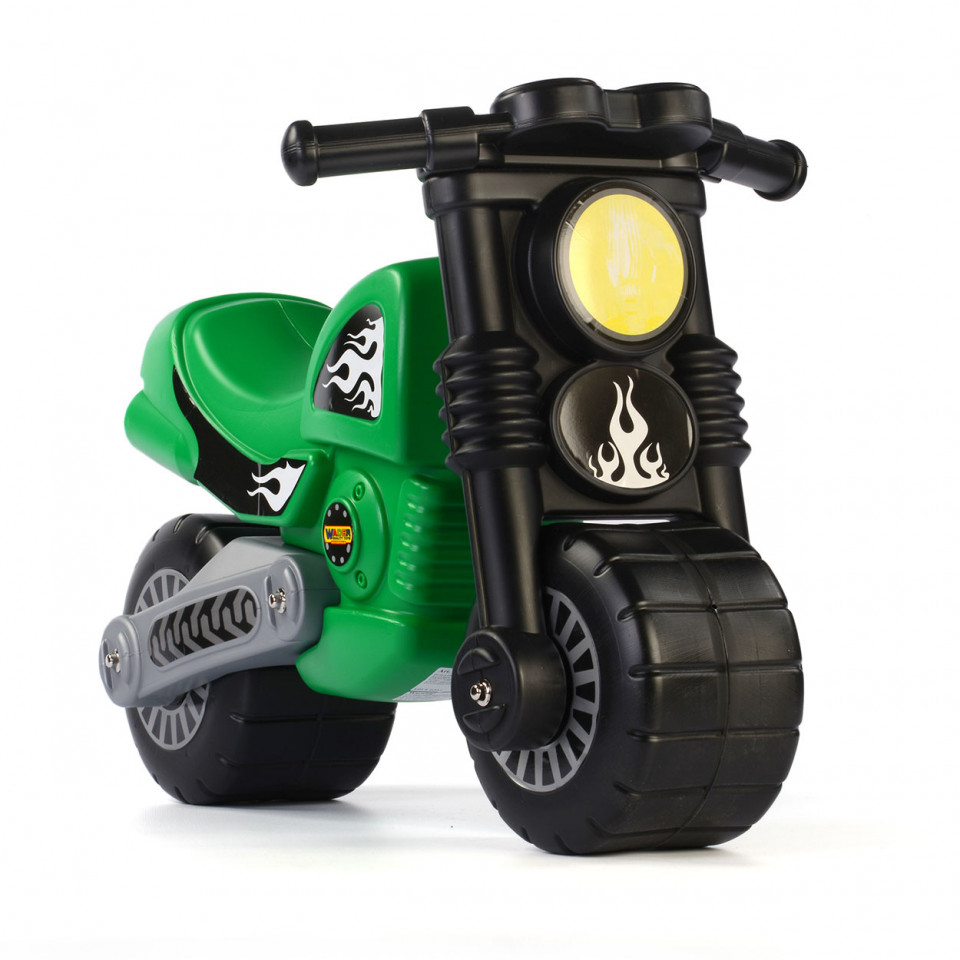 Motocicleta fara pedale verde Polesie