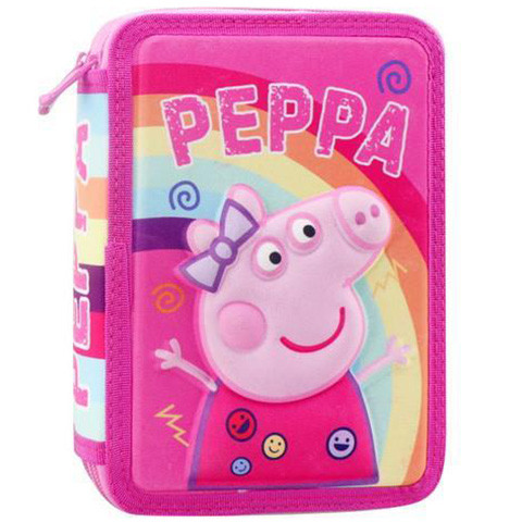 Penar echipat cu 2 compartimente si imprimeu 3D Peppa Pig