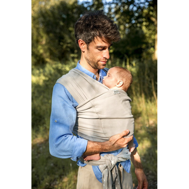 Port bebe stil esarfa elastica marsupiu Constelatie gri Tuc Tuc