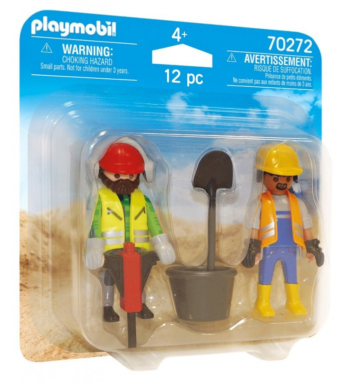 Set 2 figurine Playmobil - Muncitori in constructii 70272