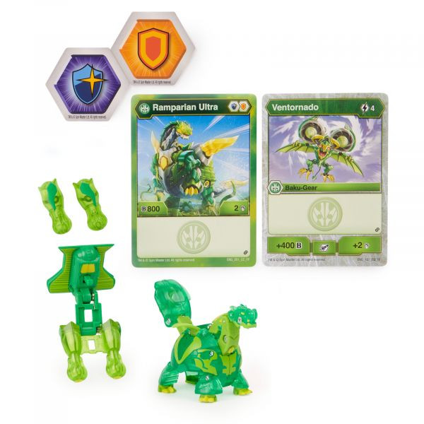 Set Bakugan Armored Alliance Baku-Gear figurina Ramparian Ultra