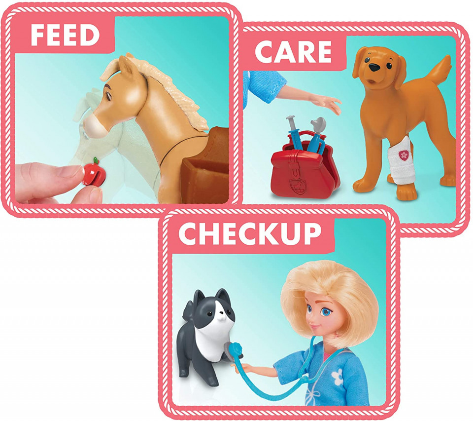 Set de joaca cu figurine - Abigail si cabinetul veterinar
